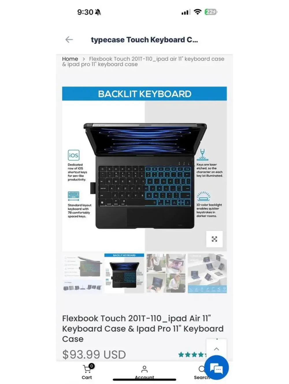 Flexbook Touch 201T-110 iPad Air 11